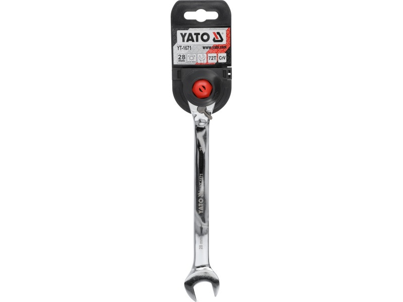 YATO Cheie stea cu clichet 28 mm / 360 mm 72T CrV - 3 | YEO