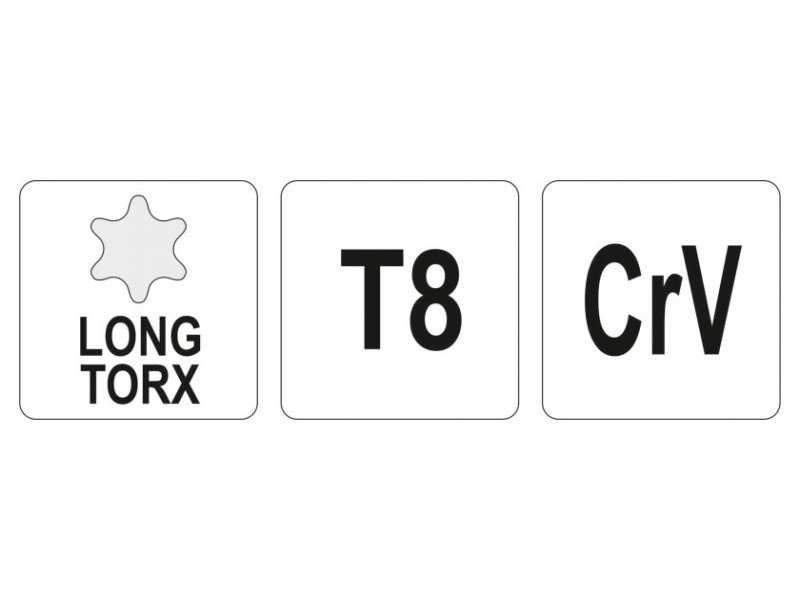 YATO Cheie Torx T8 lungă - 1 | YEO