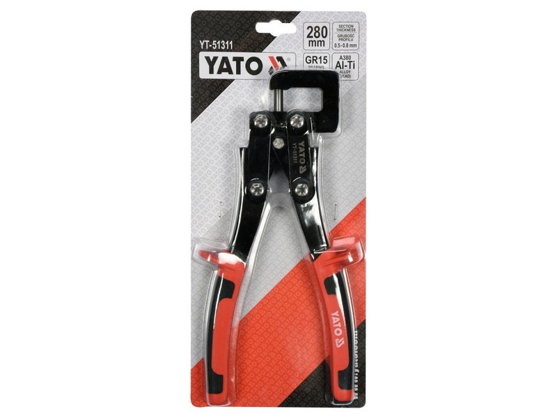 YATO Clește de îmbinat profile (pentru gips-carton) 280 mm d= 0,5-0,8 mm - 3 | YEO