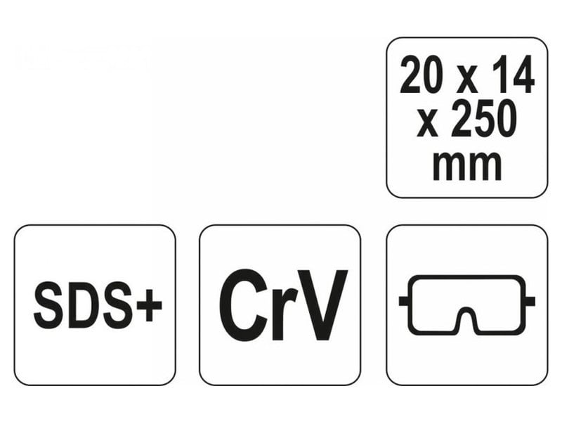 YATO Daltă plată 20 x 250 mm SDS-Plus