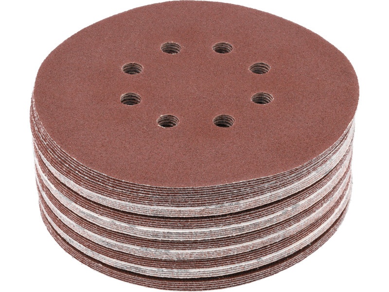 YATO Disc de fixare Velcro 150 mm / P100 8 găuri (50 buc)