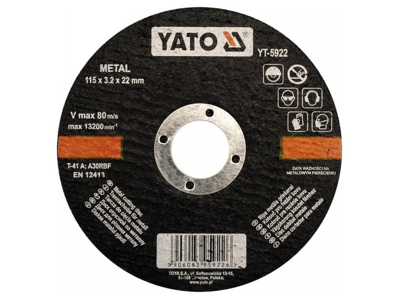 YATO Disc de tăiat pentru metal 125 x 1,2 x 22 mm