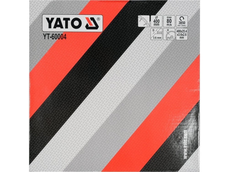 YATO Disc de tăiere diamantat 400 x 3,6 x 10,0 x 25,4 mm segmentat - 1 | YEO