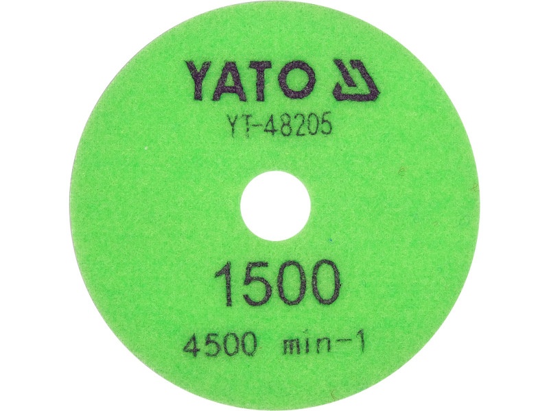YATO Disc diamantat de șlefuire și lustruire Velcro 100 mm / P1500 umed/uscat - 1 | YEO