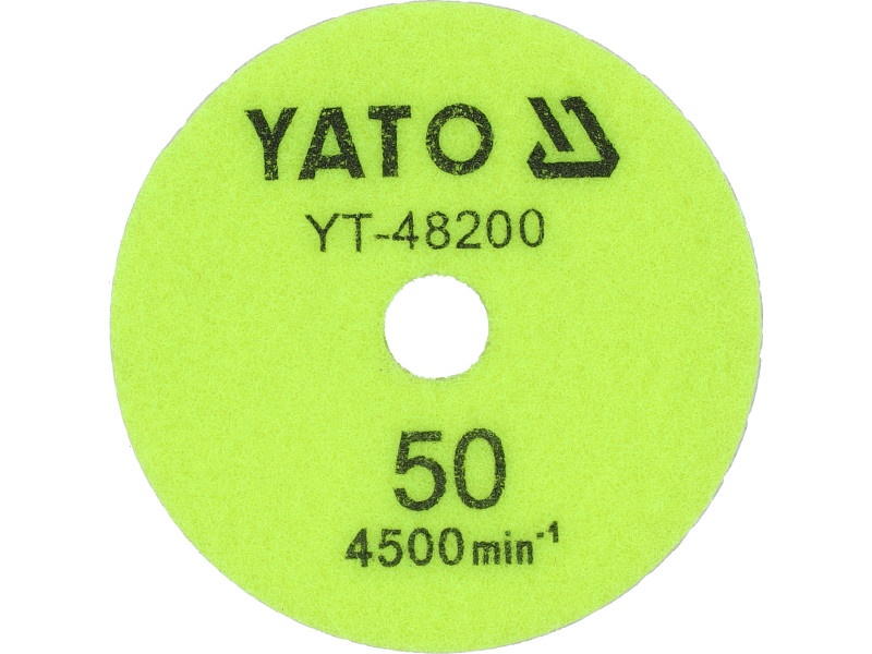 YATO Disc diamantat de șlefuire și lustruire Velcro 100 mm / P50 umed/uscat - 3 | YEO