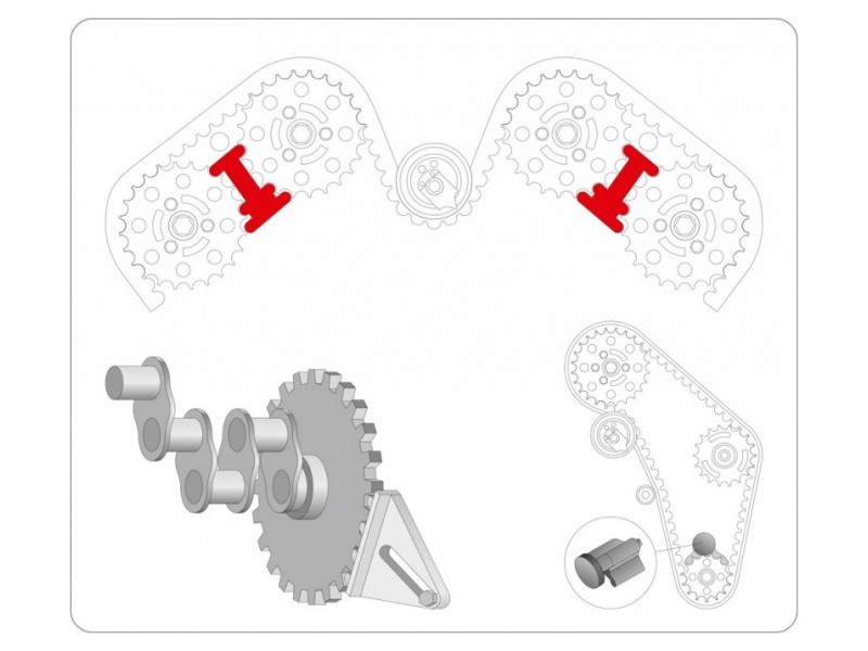 YATO Kit fixare direcție 8 piese Citroën Fiat Ford Opel Peugeot VW