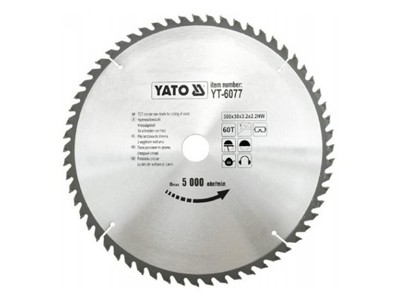 YATO Lamă de ferăstrău pentru lemn 300 x 30 x 2,0 mm / 60T