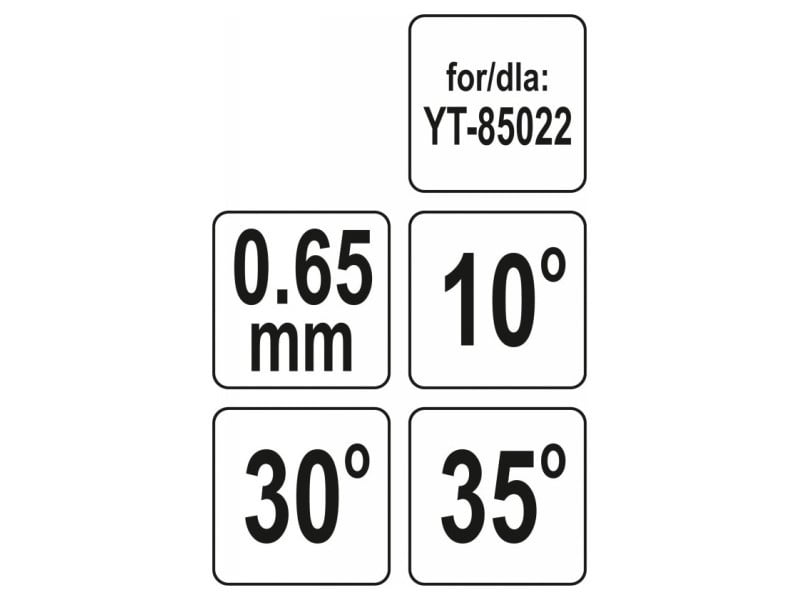 YATO Limitator adâncime lanț motoferăstrău 150 x 0,65 mm