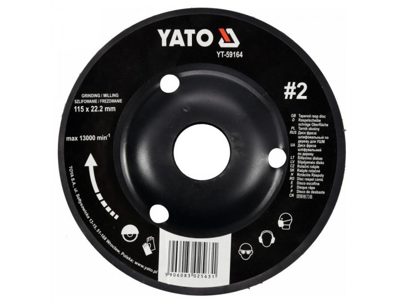 YATO Mace disc mediu #2 115 x 22,2 mm