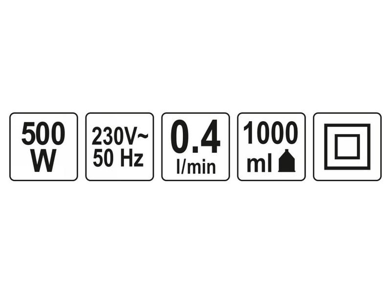 YATO Pistol de pulverizare cu rezervor inferior 1000 ml 400 W