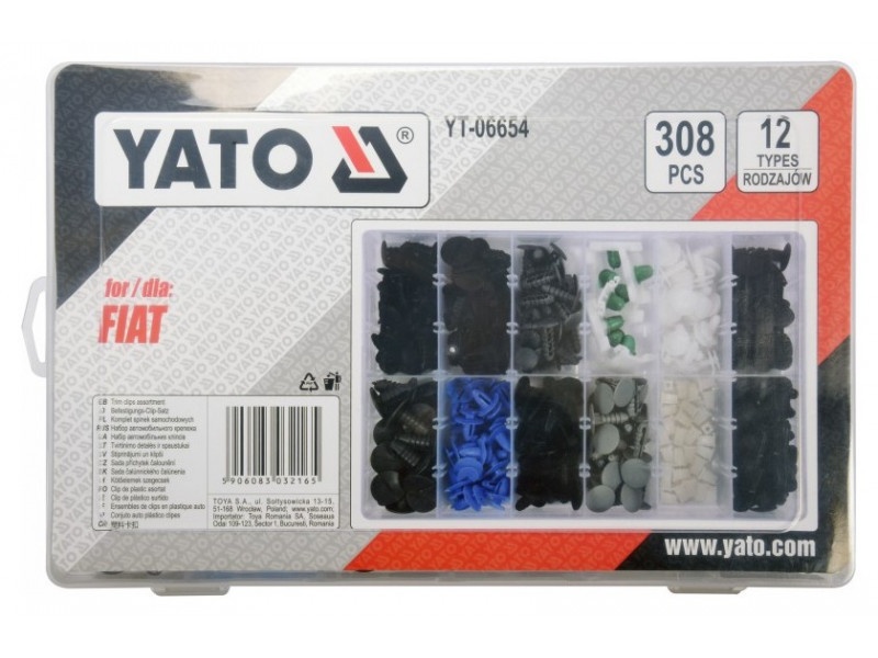 YATO Plastic patent set 308 piese Fiat - 1 | YEO