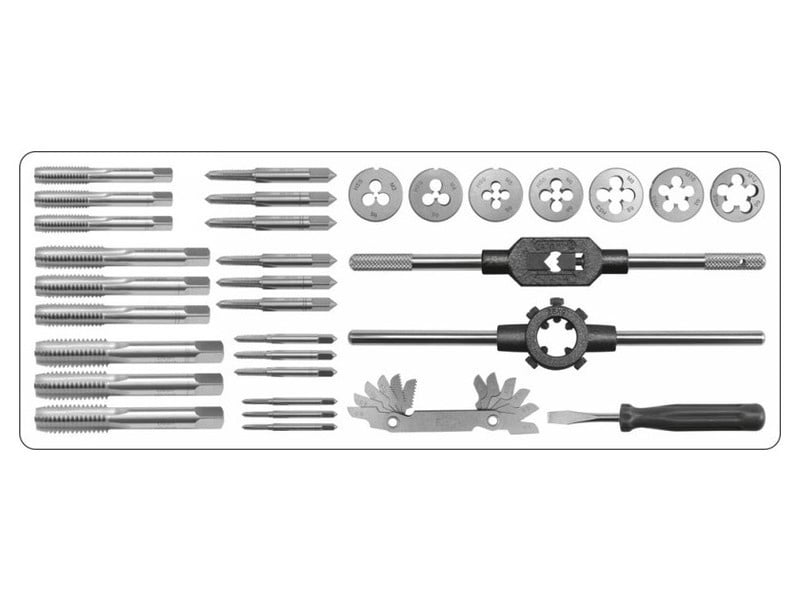 YATO Set burghie și freză (manual) 32 piese HSS până la M3-M12