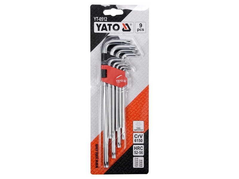 YATO Set de chei Torx lungi 9 piese T10-T50 CrV