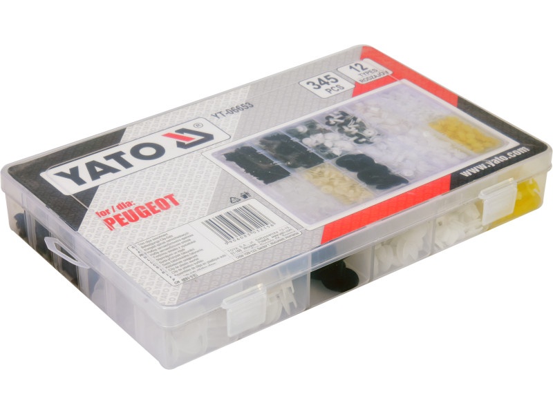 YATO Set patent din plastic 345 piese Peugeot - 4 | YEO