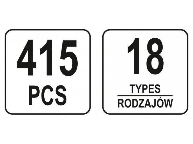 YATO Set patent din plastic 415 piese Ford