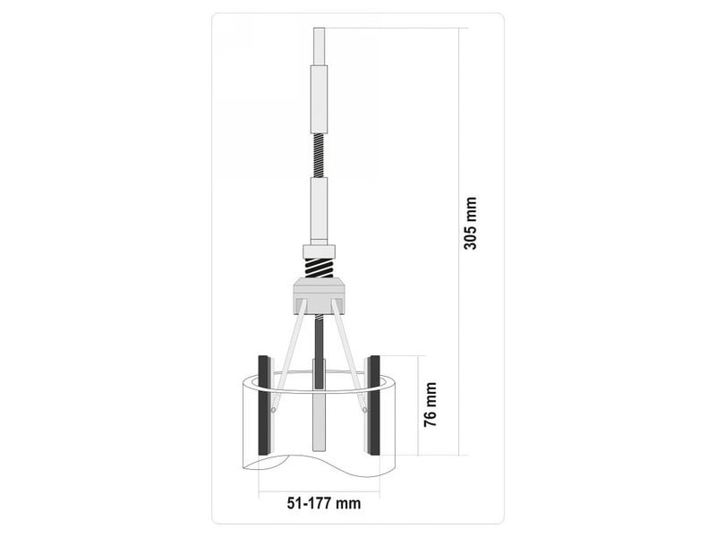 YATO Șlefuire cilindru 51-177 mm - 3 | YEO