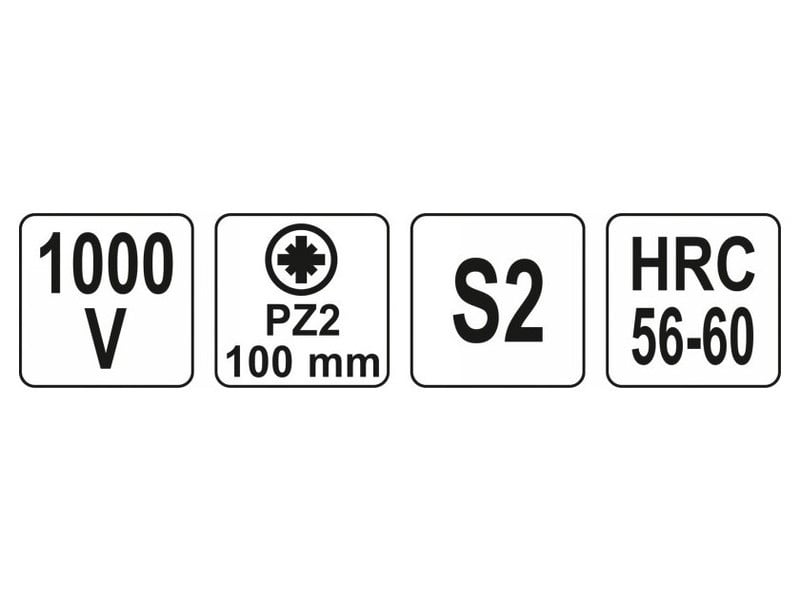 YATO Șurubelniță PZ2 x 100 mm izolată până la 1000 V - 3 | YEO