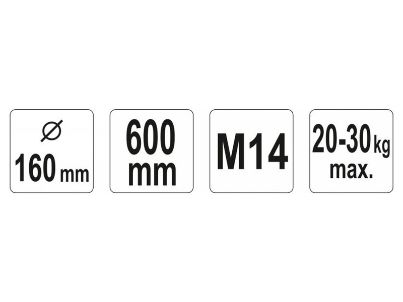 YATO Tijă de amestecare (vopsea) 160 x 600 mm M14 - 2 | YEO