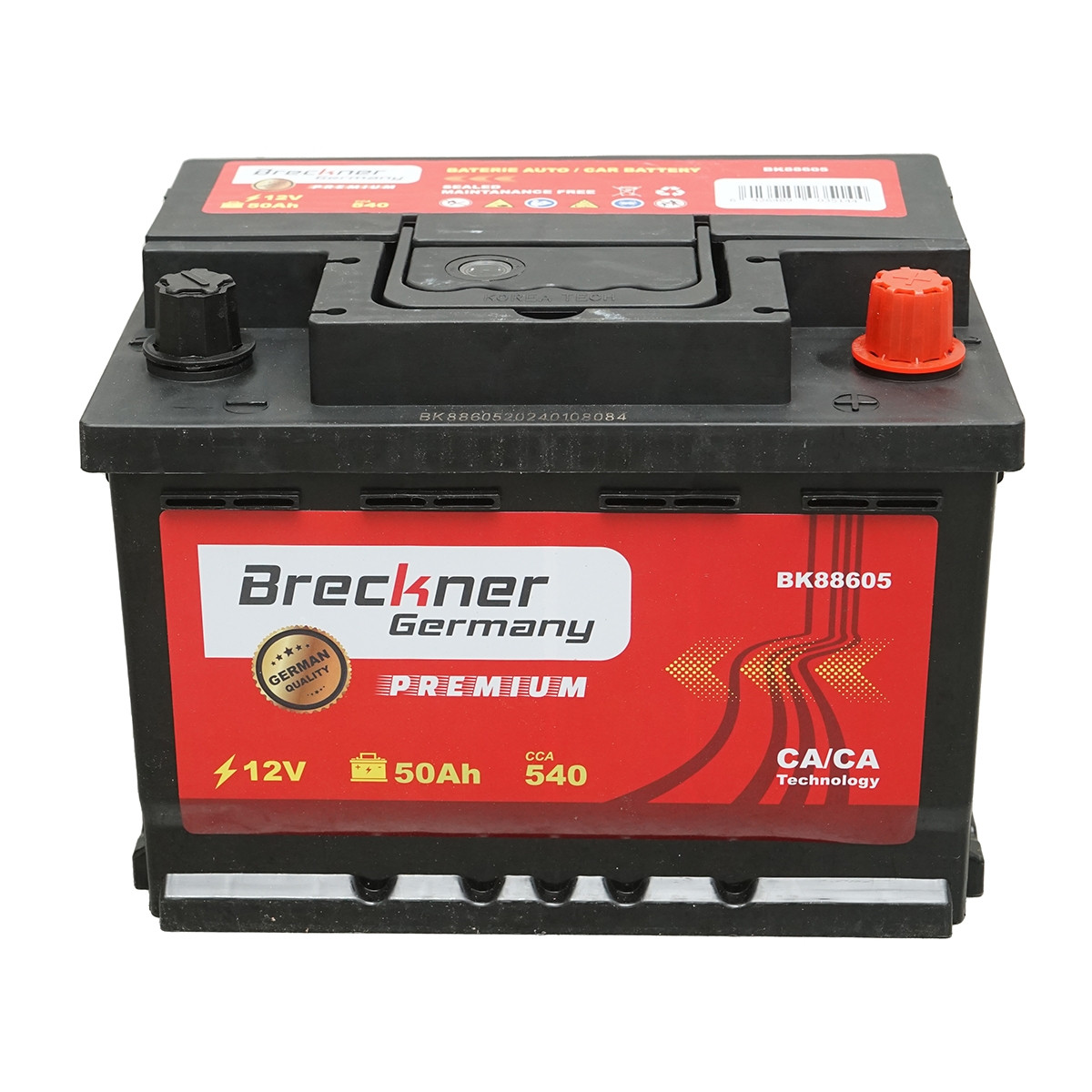 Acumulator, baterie auto 50Ah, 540A, 12V , Cod: BK88605, Brand: BRECKNER GERMANY