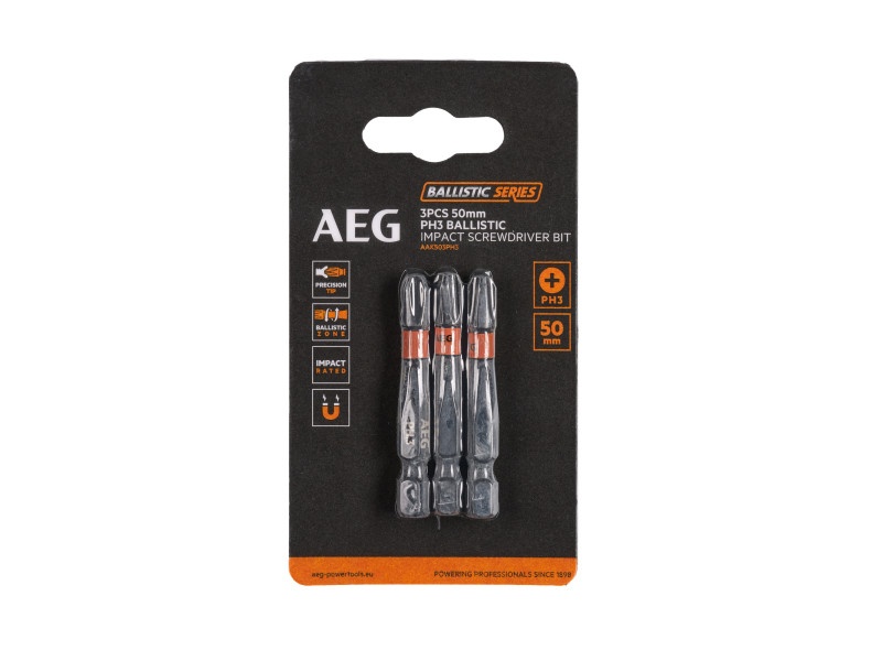 AEG Bit punct PH3 x 50 mm 1/4" (3 buc) - 2 | YEO