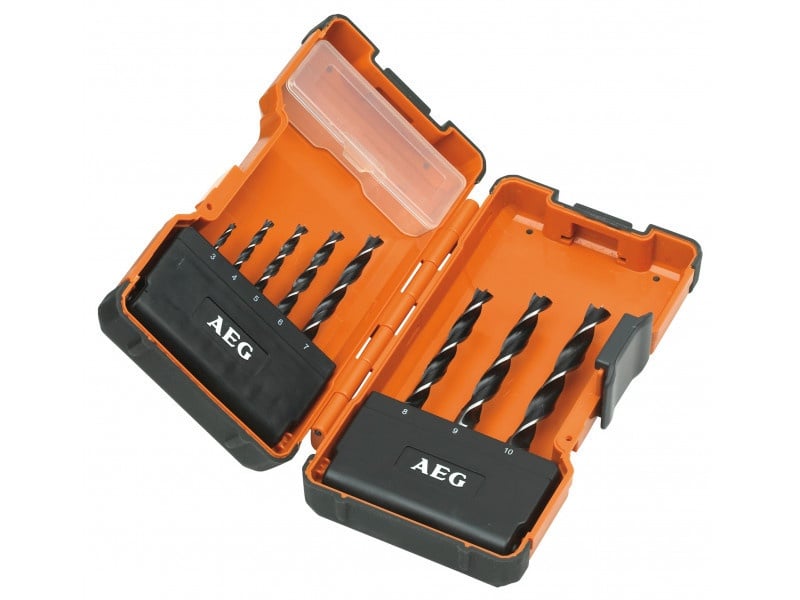 AEG Set de burghie pentru lemn 8 piese (3-4-5-6-7-8-9-10 mm)