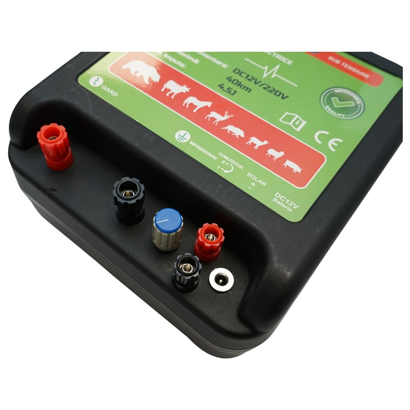 Aparat generator de impulsuri DC 12/220V, 4.5 Joule 40km pentru gard electric, Cod: BT103, Brand: BRITMANN - 3 | YEO