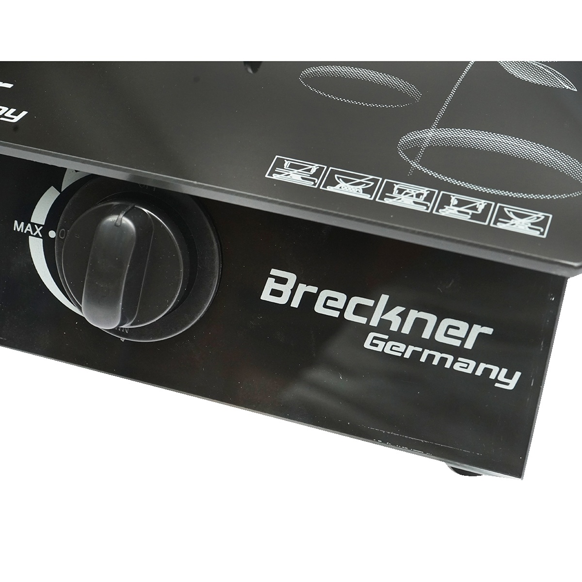 Aragaz, plita cu un arzator din fonta 2.5KW, sticla securizata 400x300x90mm, Cod: BK78952, Brand: BRECKNER GERMANY