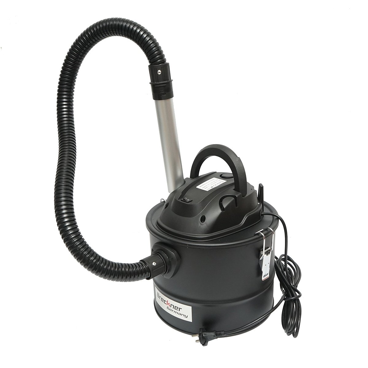 Aspirator pentru cenusa 1000W, 220V, corp metalic volum 15L, putere aspirare 17 kPA, Cod: BK90343, Marca: BRECKNER GERMANY