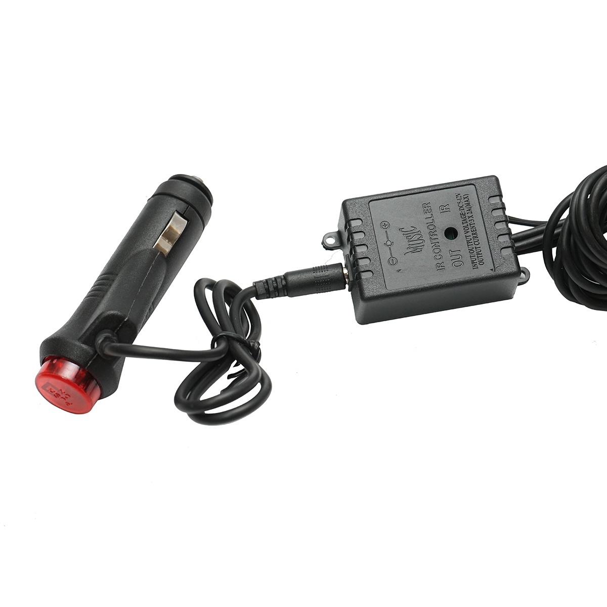 Banda LED lumini ambientale auto 12V, 9W cu telecomanda, control muzical 4x26cm RGB Breckner Germany, BK79085