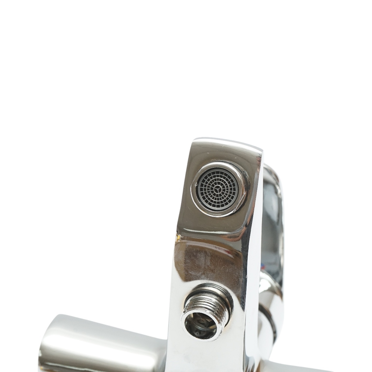 Baterie baie cada dus monocomanda, montaj perete, cartus ceramic, crom lucios, Cod: DISSY37