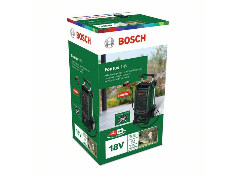 BOSCH Aparat de spălat cu presiune fără fir Fontus 18V 20 bar (fără acumulator și încărcător) - 1 | YEO