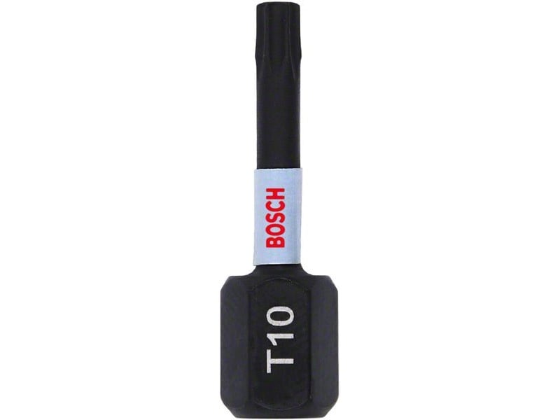 BOSCH Bithegy T10 x 25 mm 1/4" Control de impact (2 buc)