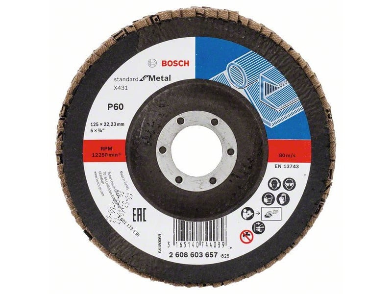 BOSCH Disc abraziv conic 125 x 22,2 / P60 oxid de aluminiu X431