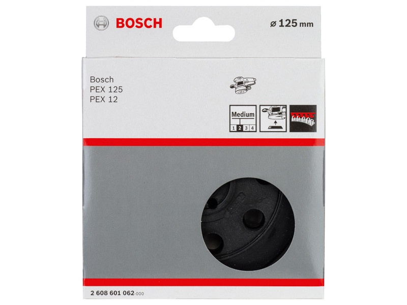 BOSCH Disc de șlefuit mediu dur, 8 găuri pentru polizoare excenter PEX 12 /125