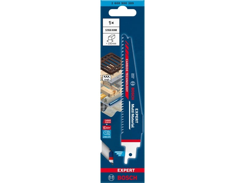 BOSCH EXPERT Pânză de ferăstrău sabie S956 XHM 150 mm / 6-8 TPI cu vârf din carbură Multi material - 3 | YEO