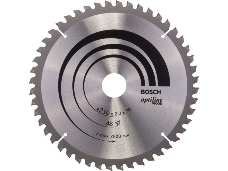 BOSCH Lamă de ferăstrău pentru lemn 210 x 30 x 2,0 mm / 48T Optiline Wood ATB / N