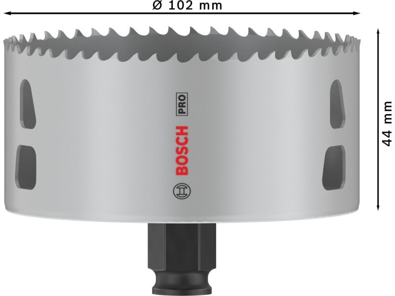 BOSCH PRO Cutter circular 102 mm (8% cobalt) PC PLUS Multi Material - 2 | YEO