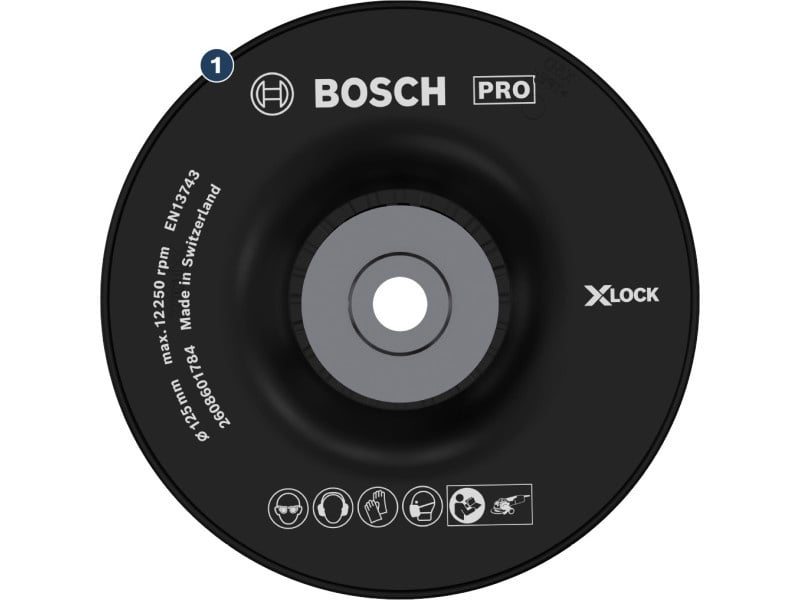 BOSCH PRO Disc de cauciuc dur 125 mm / M14