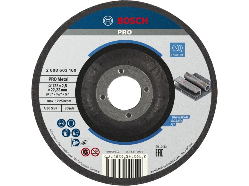 BOSCH PRO Disc de tăiere pentru metal 125 x 2,5 x 22,2 mm A 30 S BF