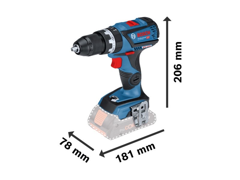 BOSCH Șurubelniță cu impact fără fir GSB 18V-60 C în L-Boxx (fără baterie + încărcător)