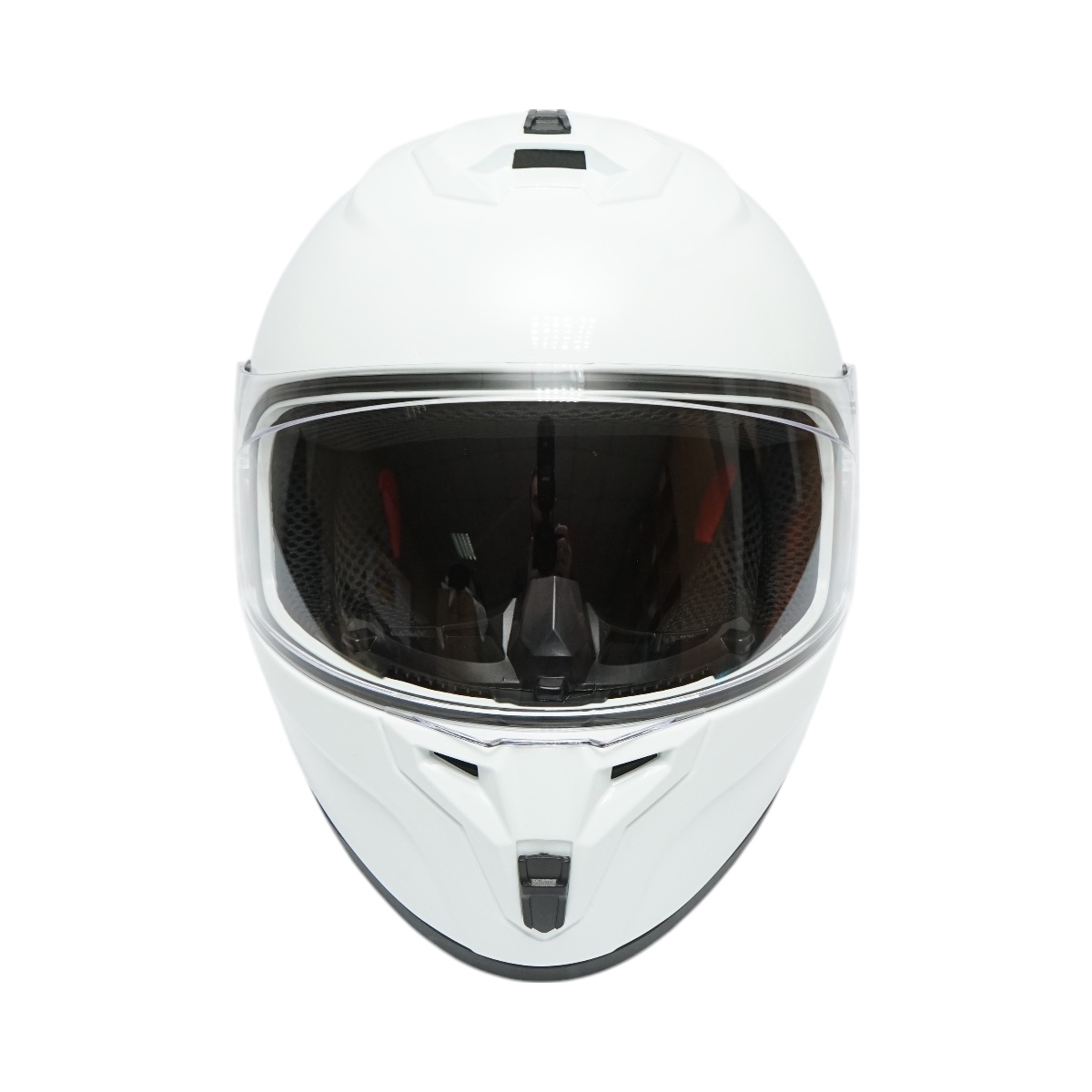 Casca moto integrala alba cu viziera transparenta, marimea XL Grit , Cod: DISTM85 - 1 | YEO
