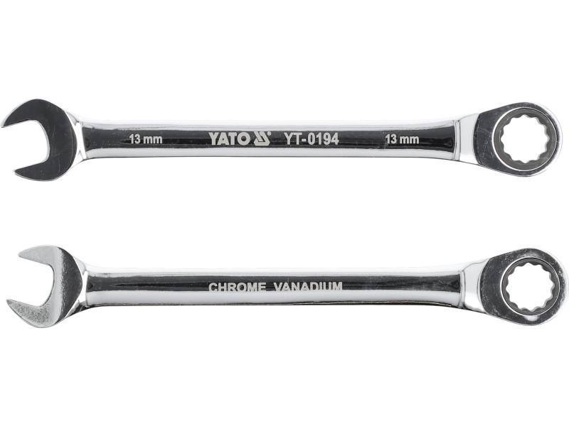 Cheie cu clichet YATO Star 13 mm / 180 mm 72T CrV - 2 | YEO