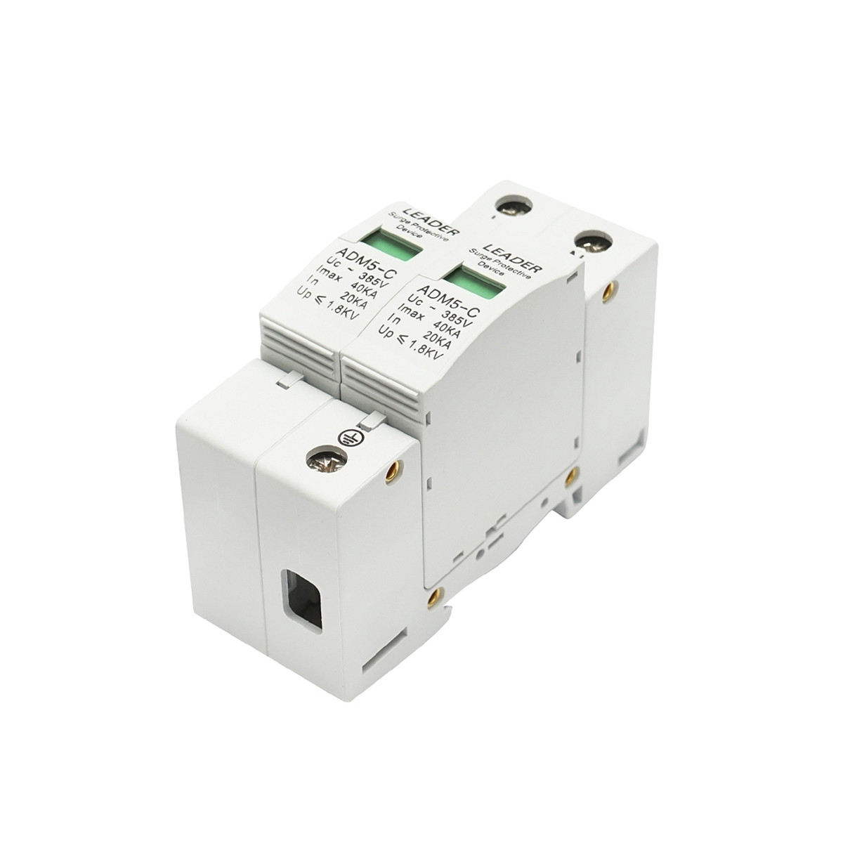 Descarcator la supratensiune cu semnalizare pentru sisteme fotovoltaice LA-SPD-2P-40kA-385V, Cod: DISHT40, Brand: Leader - 3 | YEO