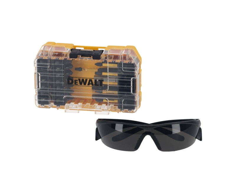 DEWALT Flextorq Bit Tip Set 38 piese + ochelari de protecție