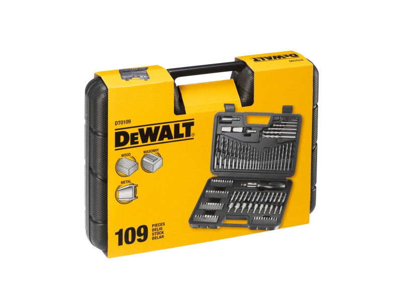 DEWALT Set de biți și burghie 109 piese