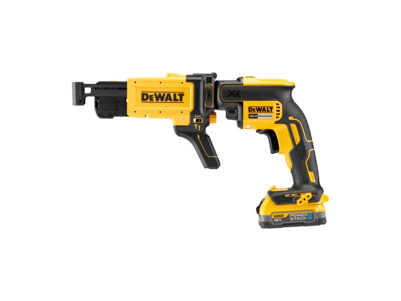 DEWALT șurubelniță fără fir pentru gips carton + magazie 18 V fără perie de carbon (1 x baterie 1.7 Ah + TSTAK) DCF6 - 1 | YEO