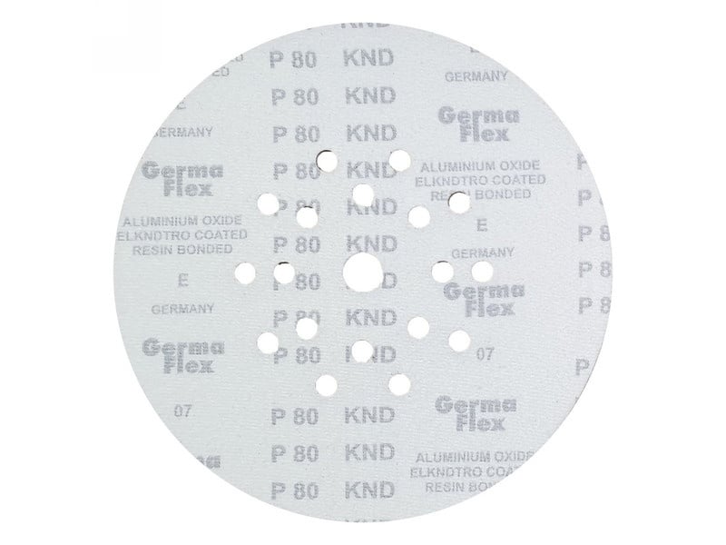 Discuri de fixare GERMAFLEX Velcro 225 mm / P80 18+1 găuri (5 buc) - 1 | YEO