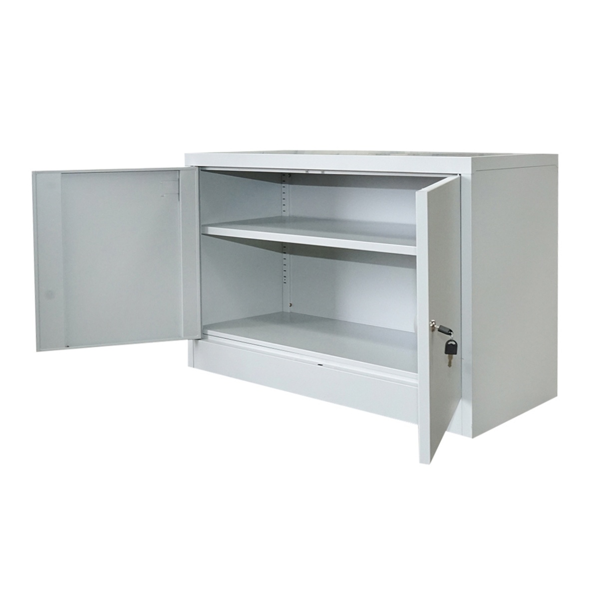 Dulap metalic fiset 900x600x400mm cu 2 usi securizate, 1 polita, gri, Cod: BK92941, Brand: BRECKNER GERMANY - 3 | YEO