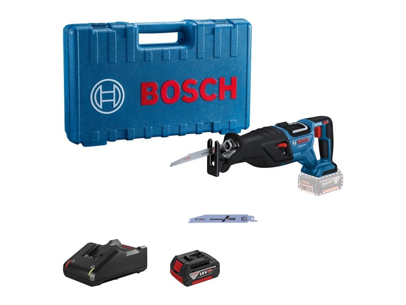 Ferăstrău cu cablu BOSCH GSA 185-LI în geantă (1 x acumulator 5.0 Ah + încărcător rapid)