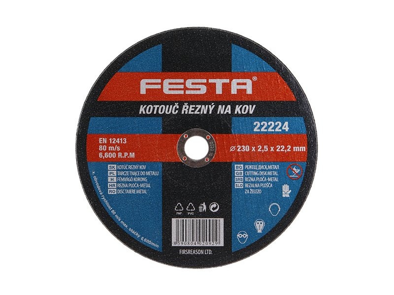 FESTA Disc de tăiere pentru metal 230 x 2,5 x 22,2 mm